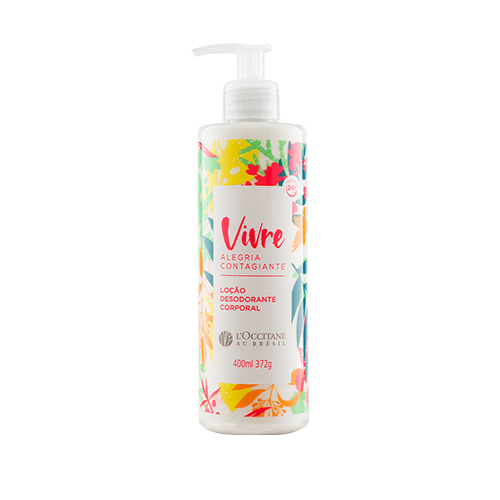Loção Desodorante Corporal Alegria Contagiante Vivre 400ml