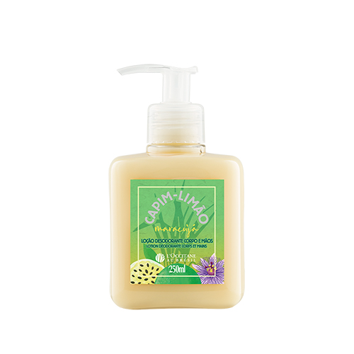 Loção Desodorante Corporal e Mãos Capim-Limão Maracujá 250ml