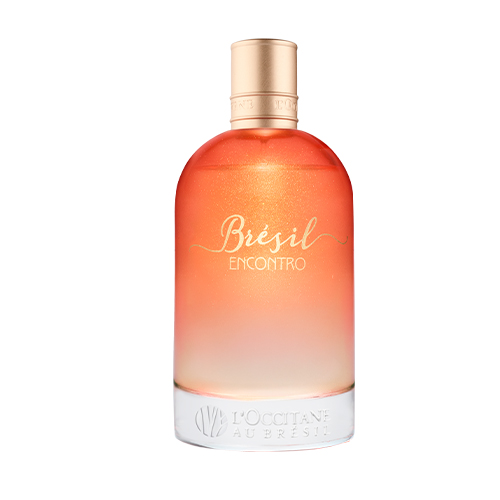 Fotografia da embalagem e do frasco de Brésil Encontro, L'Occitane au Brésil, 100 ml